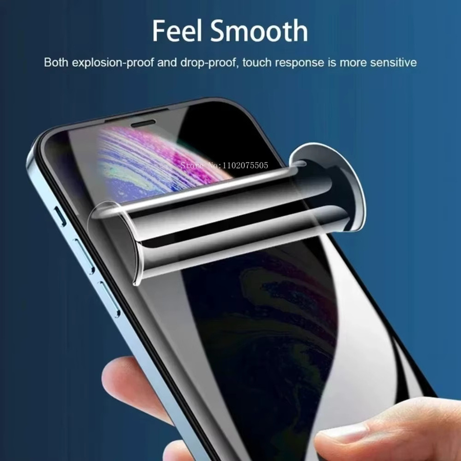 4er-Pack Sichtschutz-Hydrogelfolien für Xiaomi 17 Serie, inklusive Xiaomi 17 Pro Max und Xiaomi 17 Ultra, Anti-Peeping und Anti-Fingerprint, transparent - Bild 3