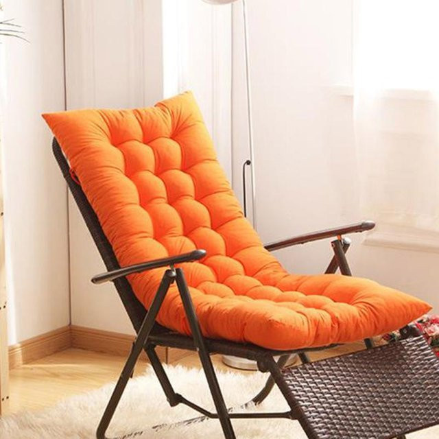 YTO Home Relaxsessel Kissenpolster in Orange, B/T/H: 125 x 48 x 8 cm - Bild 1