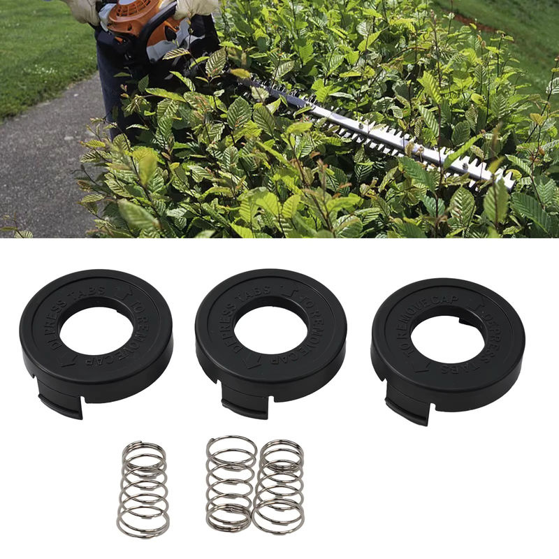 3er-Set Spulenabdeckung für Black & Decker ST4500 Rasenmäher Ersatzteile, Stoßkappe für String Trimmer in Schwarz - Bild 6