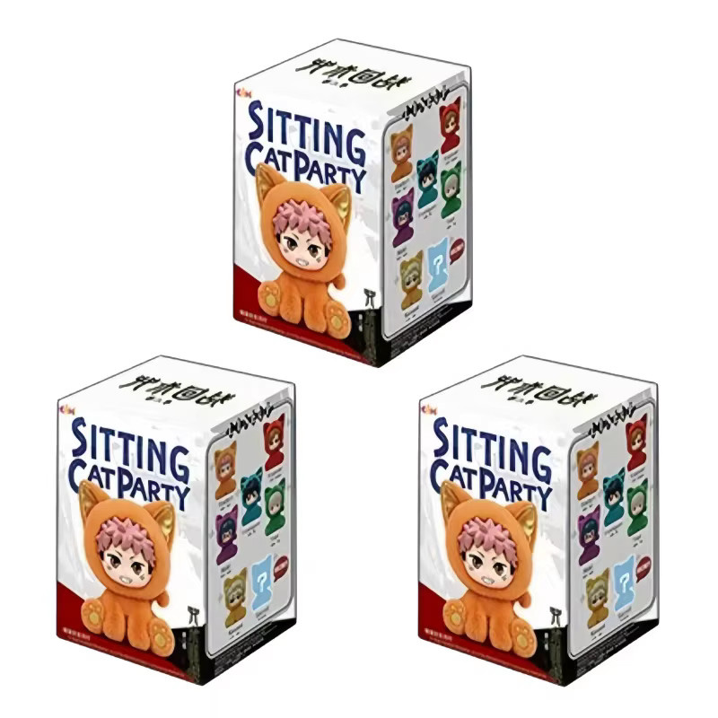 EAKI Jujutsu Kaisen Katzen-Sitzparty-Serie Blindbox-Anhänger, Schlüsselanhänger, ab 14 Jahren - Bild 5