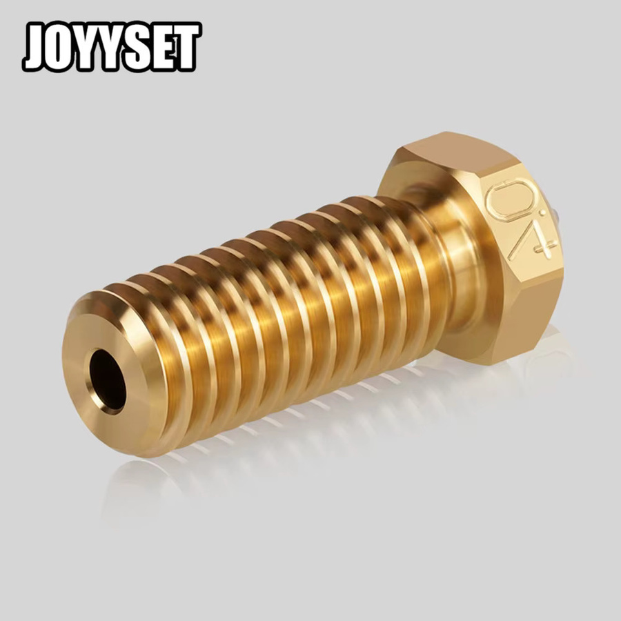 QIDI Tech Messing Düse für X-Plus 3, X-Max 3 und X-Plus 3 Hotends, Farbe Gold, Durchmesser: 0,2 mm, 0,4 mm, 0,6 mm, 0,8 mm, 1,0 mm, M6 Gewinde - Bild 2