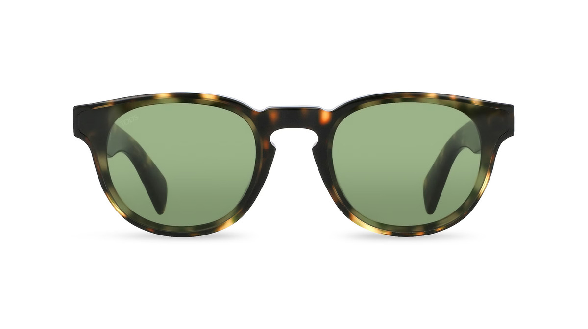 Tod's TO0324 Sonnenbrille, Panto, Vollrand, Kunststoff, Unisex, braun, grün - Bild 1