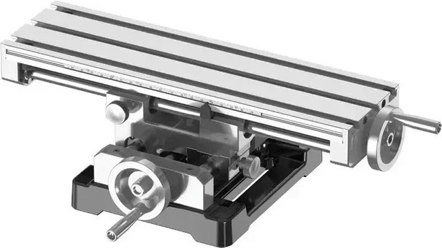 Multifunktionaler Kreuzschlittentisch für Fräsmaschinen und Bohrmaschinen in Silber mit 3T-Nut - Bild 1