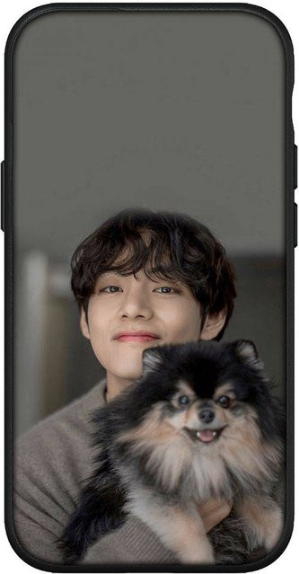 Handyhülle Kim Tae Hyung V Design für Samsung Galaxy, iPhone, Xiaomi Redmi und OPPO in Rehbraun - Bild 1