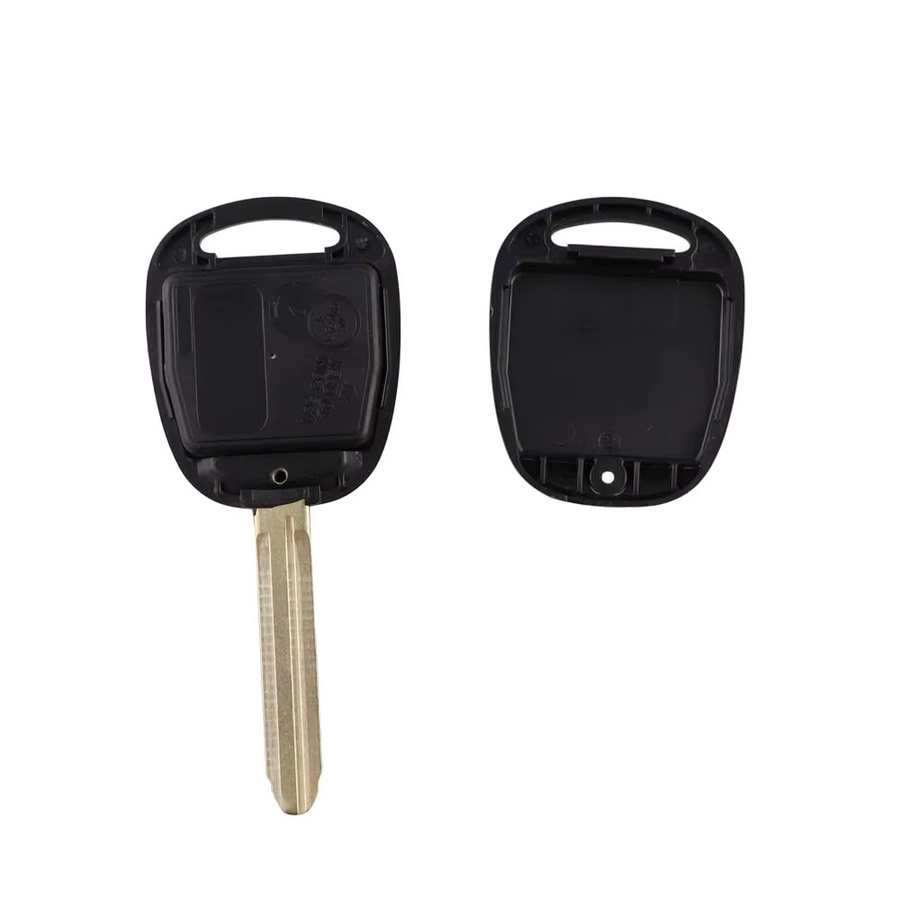 Yiqixin Remote Auto Schlüssel Shell Abdeckung für Toyota Yaris Corolla Camry Rav4 Tarago Land Cruiser Kluger und Lexus RX300 ES300 LS400, Schwarz - Bild 3