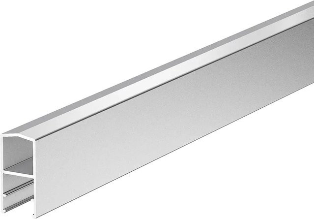 ZacAlu Abschlussleiste für Alupanel Zaunelemente aus Aluminium in Silbergrau, Höhe: 180 cm - Bild 1
