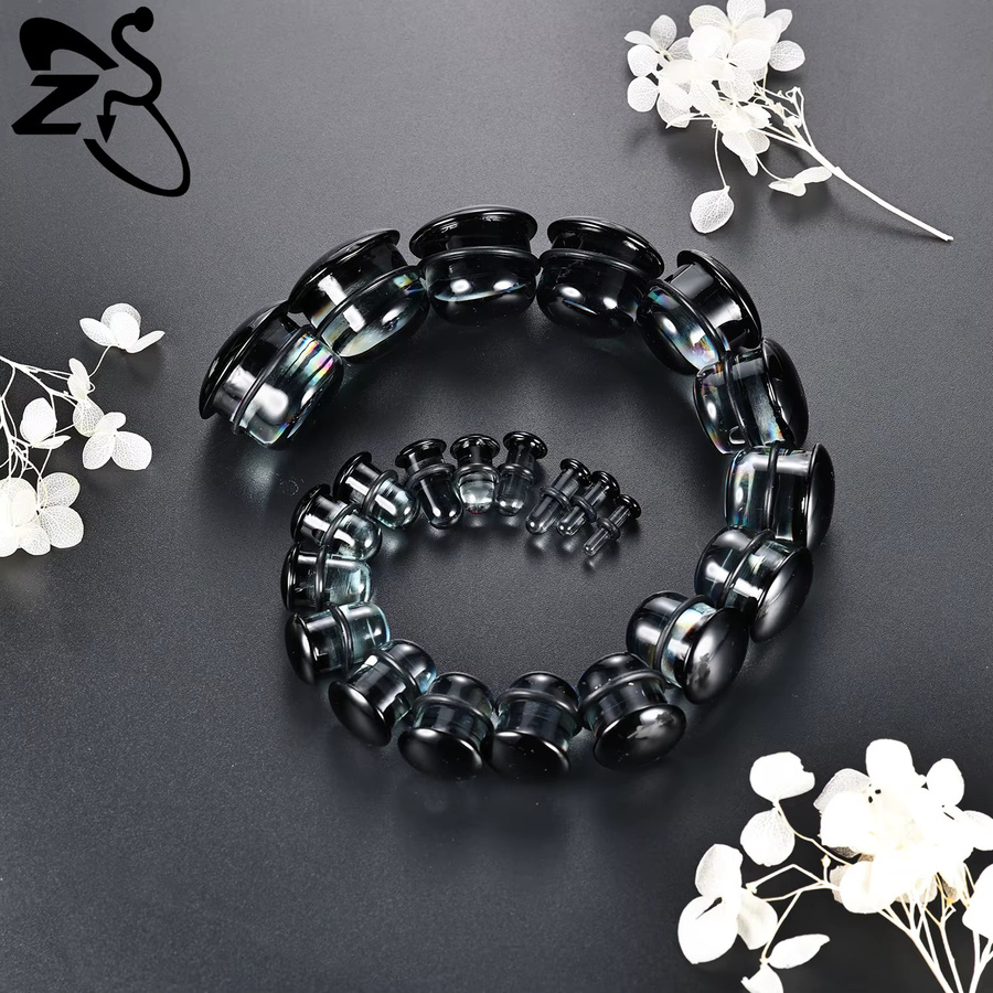 ZS Ohrstöpsel und Tunnel, Glas, bunt, Unisex, 3–25 mm - Bild 3