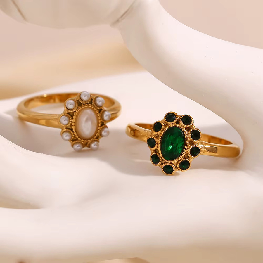 E.B.belle Ring, Edelstahl, Perle, Zirkonia, Damen - Bild 2