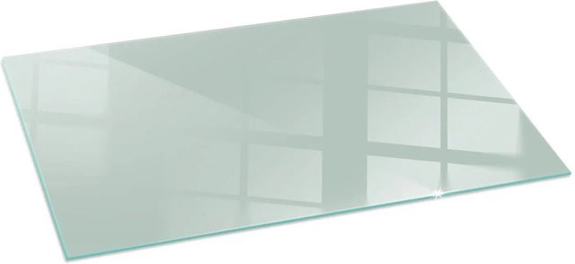 Tulup Glasplatte für Kamin als Funkenschutzplatte in Grün, B: 140 cm, T: 70 cm - Bild 1