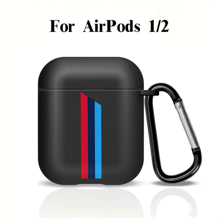 Schutzhülle für AirPods 1 2 3 Pro Pro 2 Pro 3 in Blau und Rot mit Logo - Bild 2