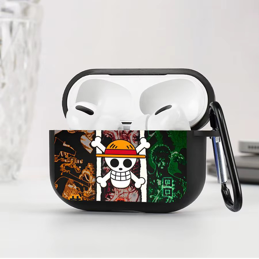 ONE PIECE D. Luffy Classic Character Schutzhülle für AirPods Pro 1 2 3 und AirPods 4, Multicolor - Bild 3