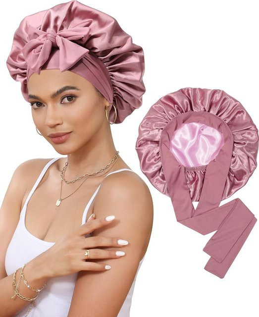 Value Vault Schlafhaube aus 100% Maulbeerseide, 16 Momme, Damen - Bild 1