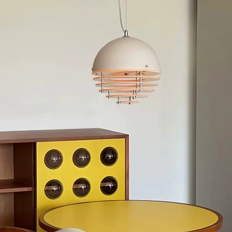 TAONUANSHU Bauhaus Deckenleuchte Orange Glas Pendelleuchte für Restaurant und Bar - Bild 2