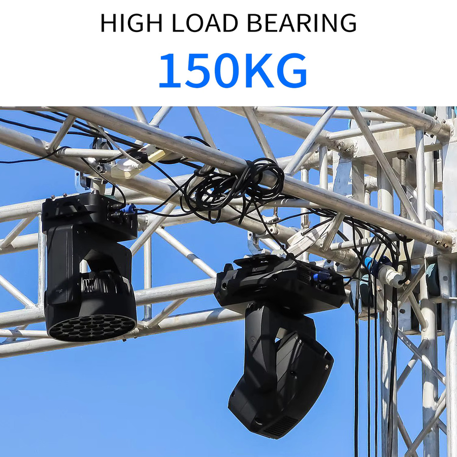 20er Set Heavy Duty Aluminium Haken für Bühnenlicht und Truss, Tragkraft 150 kg, Klemmenhalterung in Silber oder Schwarz - Bild 2