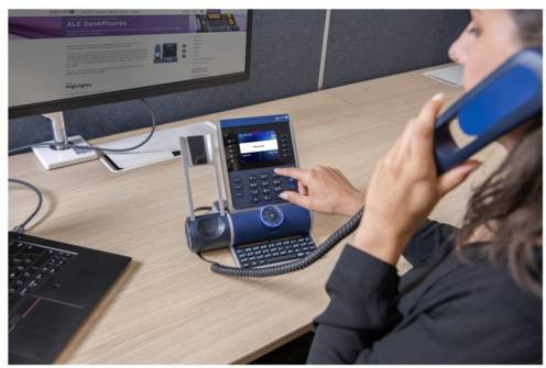 Alcatel-Lucent Enterprise ALE-300 VoIP-Telefon in Neptune Blue mit Bluetooth, NFC und Ethernet/LAN - Bild 1