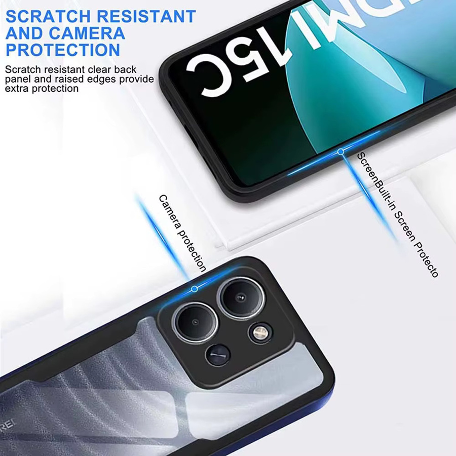 Xiaomi Redmi 15C Silikonhülle 360 Grad Ganzkörperhülle stoßfest in Lila - Bild 3