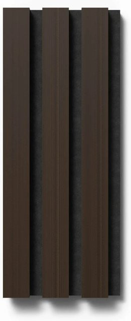 Denpanels Akustikpaneel Eiche Geräuchert in Schwarz mit Filz, B: 29,5 cm, H: 15 cm - Bild 1