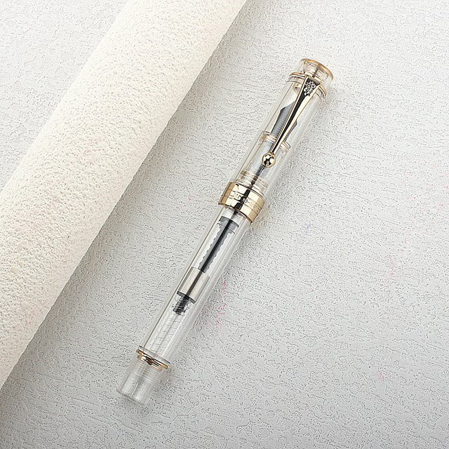 Jinhao Füllfederhalter Spin Pen in Transparenz für Büro und Schule - Bild 1