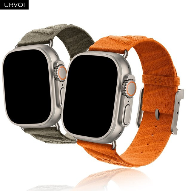 URVOI Uhrenarmband Polyamid, Meereswellenmuster, Damen, 45 46 49 mm - Bild 1