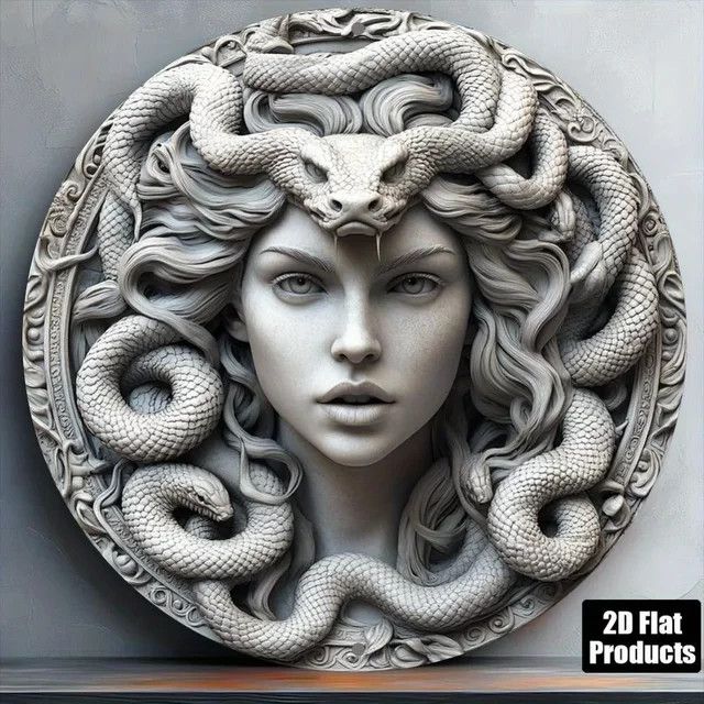 HELLOYOUNG Vintage Medusa Wanddekoration für Bar, Küche und Wohnzimmer - Bild 1