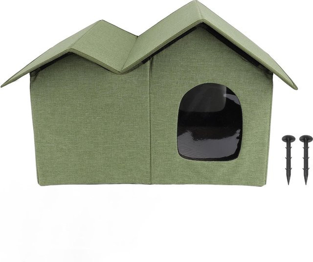 Aimo Katzenhaus wetterfestes Katzenversteck in Grün - Bild 1