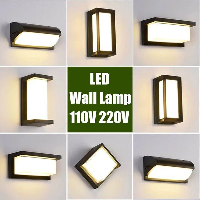LANGYUE LED Wandleuchte wasserdicht für Außenbereich und Innenbereich in Kaltweiß - Bild 1