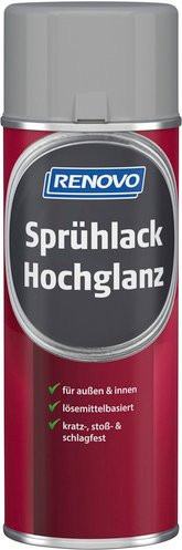 RENOVO Sprühlack Weißaluminium RAL 9006 hochglänzend, 400 ml - Bild 1