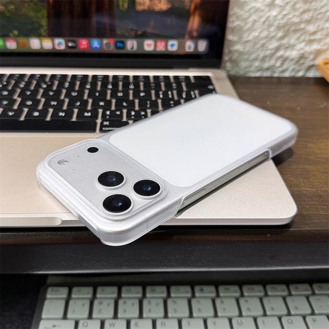 YX Ultradünne matte Handyhülle aus hartem PC für iPhone 17 Pro Max, 16, 15, 14, 13, 12, 11 und 16E in Transparent - Bild 1