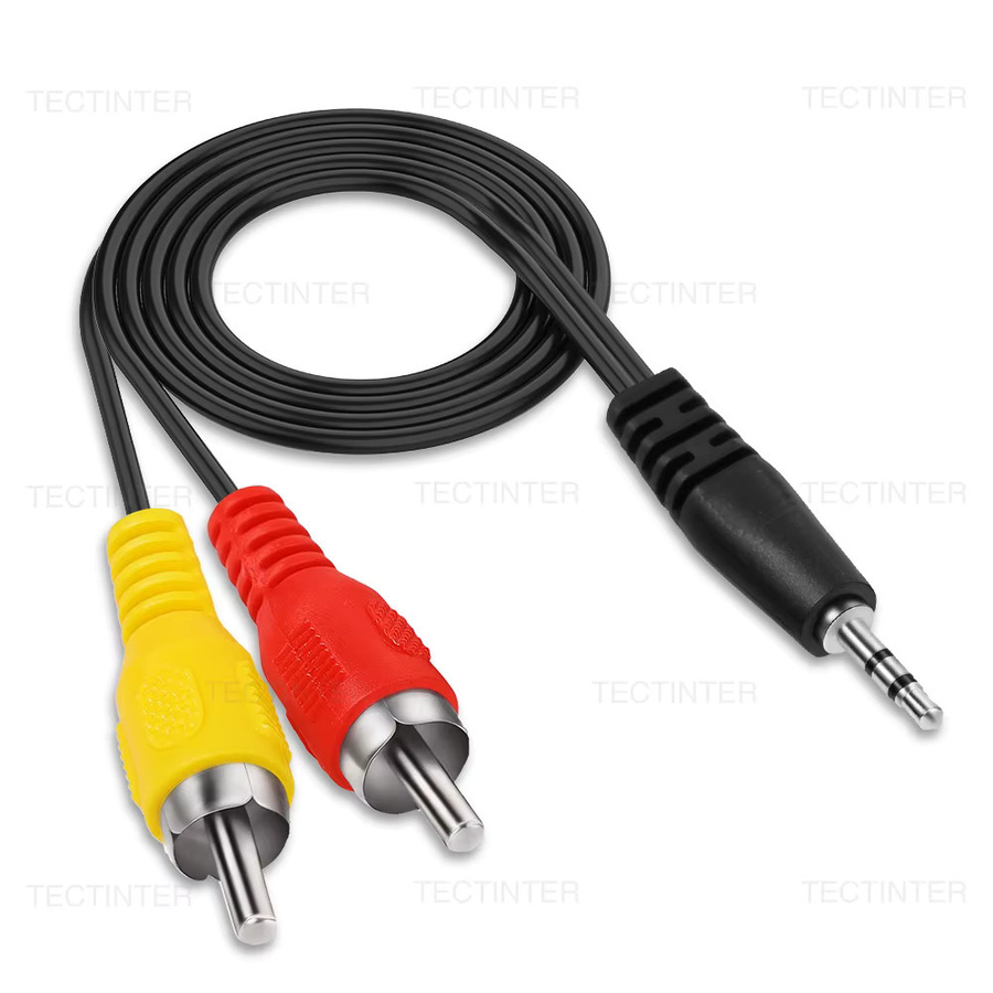 TECTINTER RCA Composite AV-Kabel für GB300, SF2000 und FC Videospielkonsolen, Kupferleitung, Multicolor, Länge: 3 m - Bild 4
