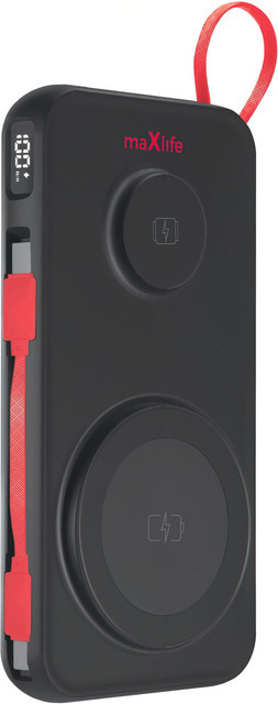 MaXlife MXPB-08 Externer Wireless-Akku mit 10000mAh und 22.5W Schnellladung, Schwarz - Bild 1
