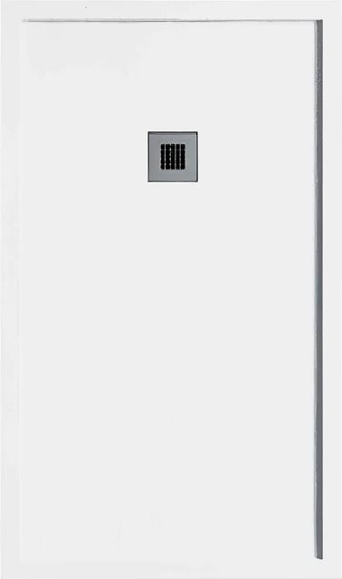Stano Duschwanne aus Mineralguss Sarin Extra Flach mit Rand in Weiss B/T: 80 x 90 cm - Bild 1