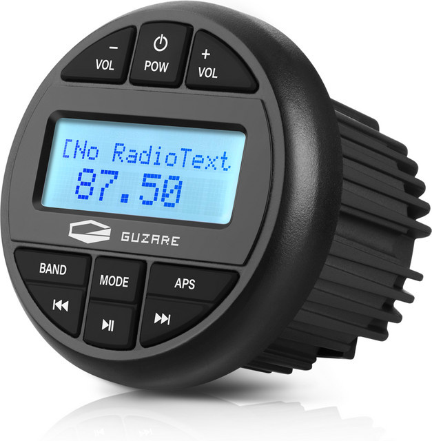 GUZARE Marine DAB+ Radio Stereo in Schwarz mit Bluetooth, AM/FM und MP3 Player für Boot, Yacht und Jetski - Bild 1
