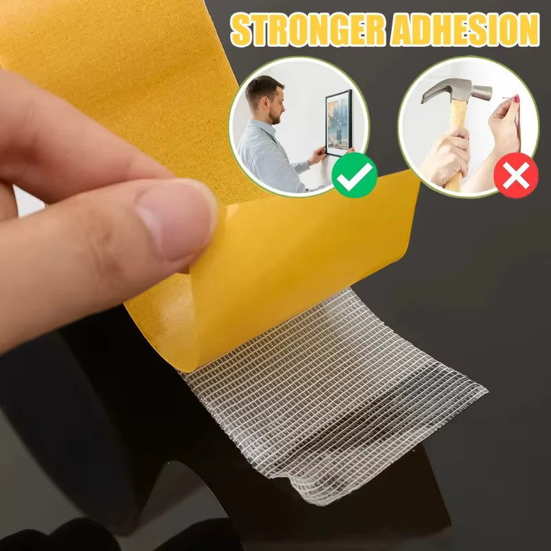 Transparentes doppelseitiges Stoffklebeband als robustes und wasserdichtes Netz-Fixierband für Teppiche - Bild 2