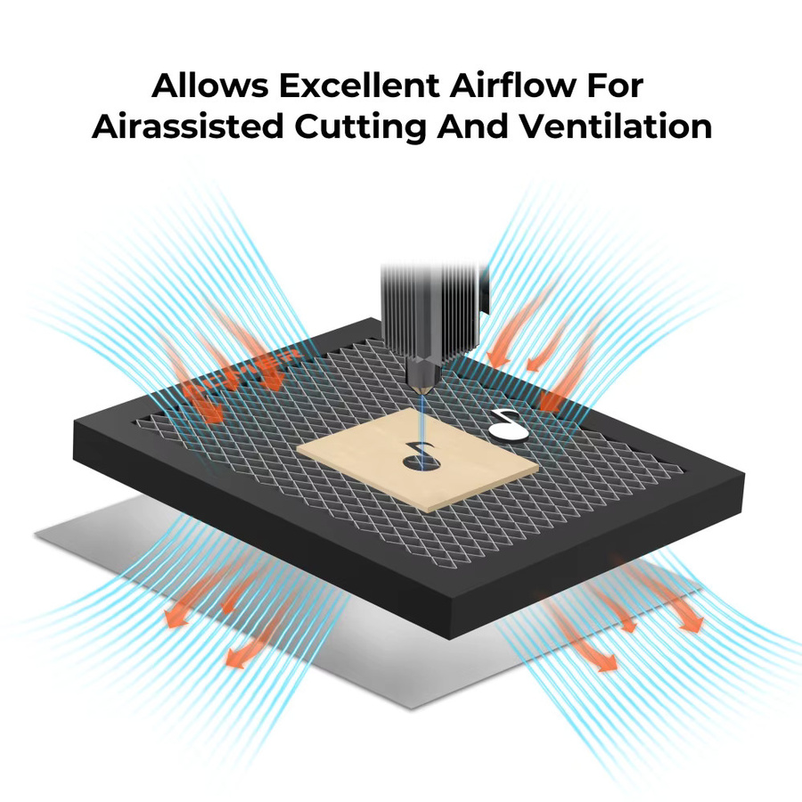 ACMER S1 Laser Waben Arbeitsplatte Universal Board für S1 Mini Laser Gravur Maschinen B/T/H: 260 x 215 x 22 mm - Bild 2
