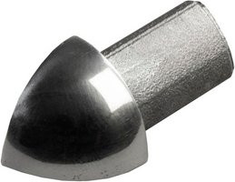 Fuchs Design Fliesenschiene-Außenecke aus Edelstahl in Silber, Breite: 6 cm, Höhe: 3 cm - Bild 1