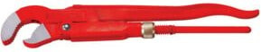 Eckrohrzange Super S von Rothenberger aus Chrom-Vanadium-Stahl in Rot für 3 Zoll Rohre, Gesamtlänge: 645 mm, Spannweite: 89 mm - Bild 1