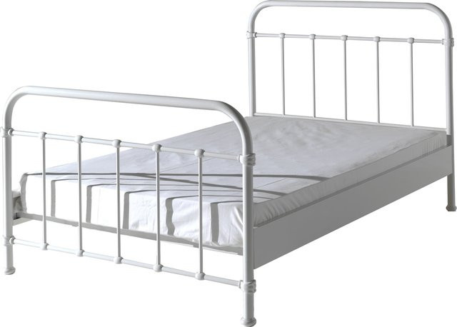 Vipack Metallbett New York in Weiß, B/T/H: 120 x 200 cm - Bild 1