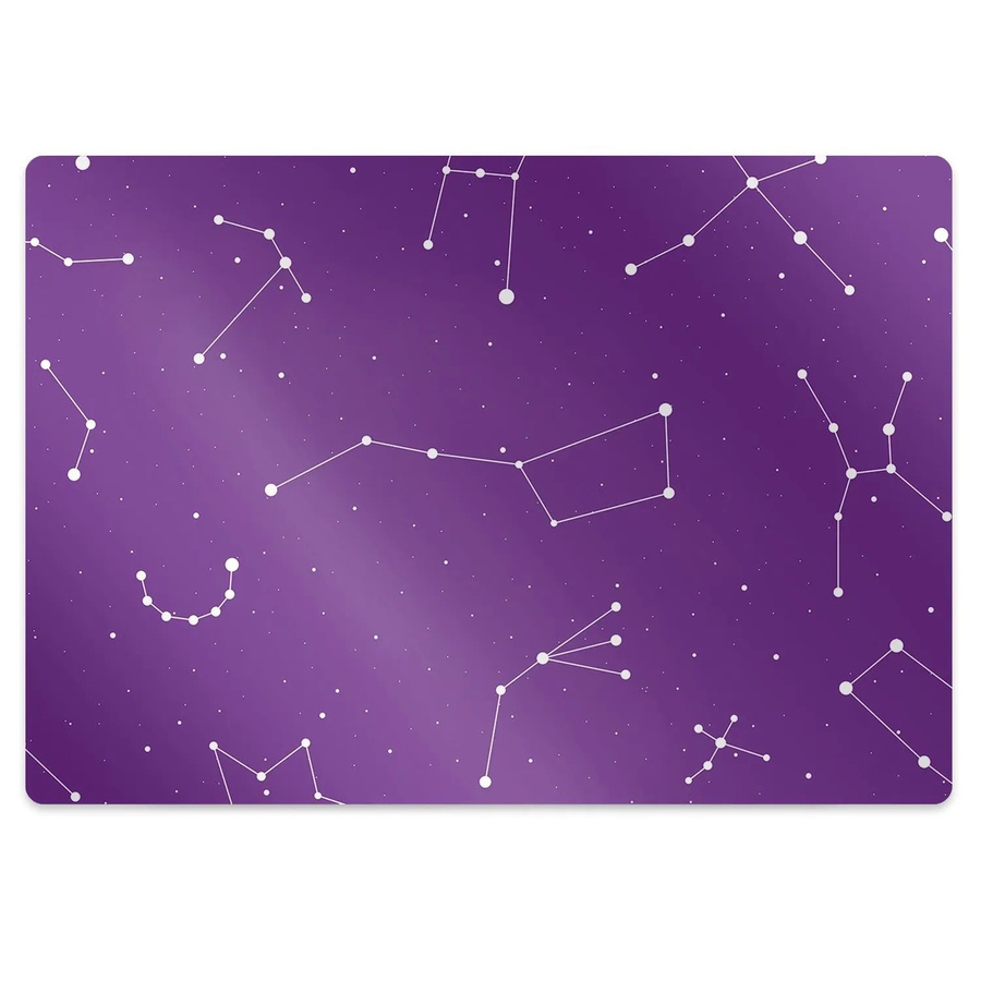 Tulup Bodenschutzmatte Sternenhimmel für Bürostühle in Lila, B/T: 100 x 70 cm - Bild 2