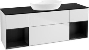 V&B Waschtischunterschrank Finion in Weiß lackiert, Breite: 160 cm, Tiefe: 50,1 cm, Höhe: 50,1 cm - Bild 1