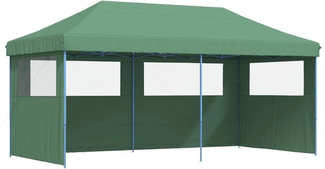 vidaXL Party-Zelt Grün aus Oxford-Stoff und Stahl, B/T/H: 580 x 292 x 315 cm - Bild 1