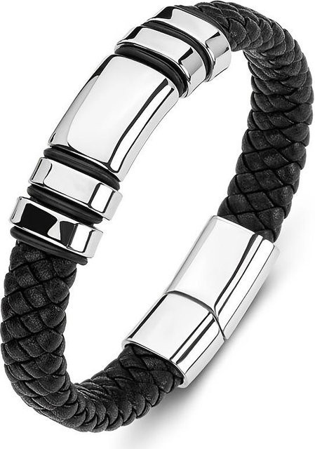xianyi01 Armband, Leder, Silber, Zinklegierung, Herren - Bild 1