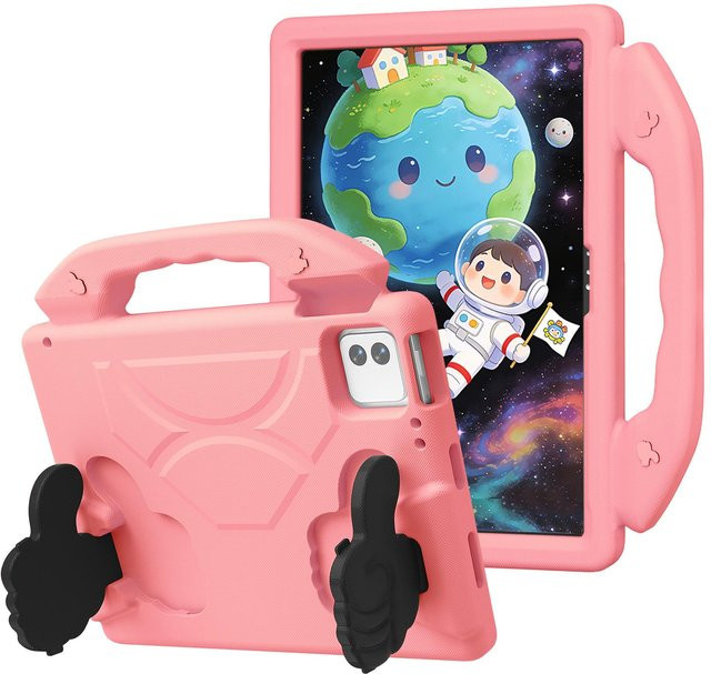 Stoßfeste EVA Kinder Schutzhülle mit Griff und Ständer für Pad 8, Pad 8 Pro 11,2 Zoll, Poco Pad X1, Pad 7 und Pad 7 Pro 11,2 Zoll in Rosa - Bild 1