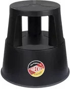 WEDO Rollhocker SuperStep in Schwarz mit Rollen für Home Office und Haushalt - Bild 1