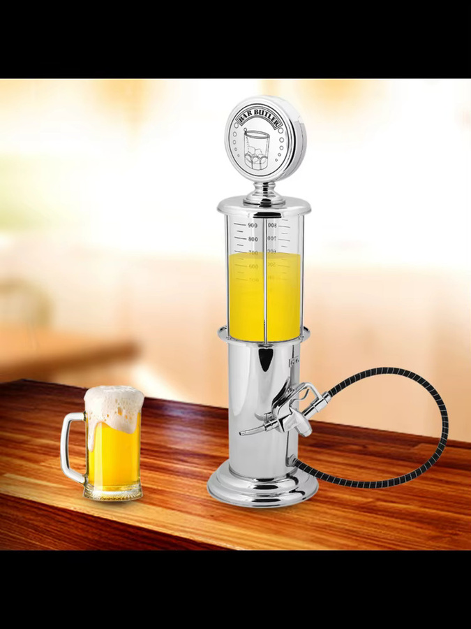 Qiilu Single Gun Getränkeausgießer für Wein, Schnaps und Bier, Silber, 1000 ml - Bild 3