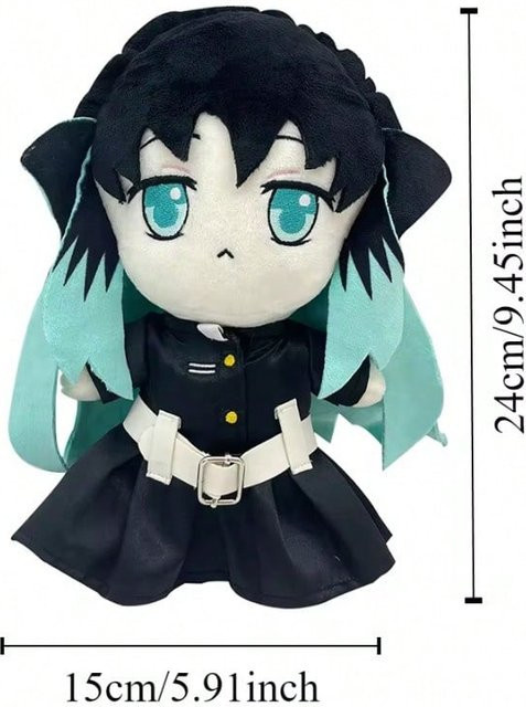 Yiran toy 1 Demon Slayer Anime Kamado Nezuko und Tokitou Muichirou Plüsch Kuscheltiere - Bild 1