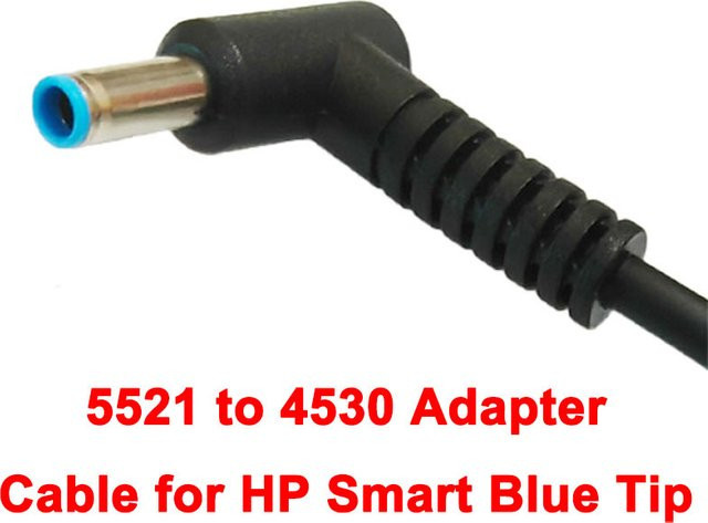 HP Adapterkabel 5521 auf 4530 mit Blue Tip in Schwarz und Blau - Bild 1