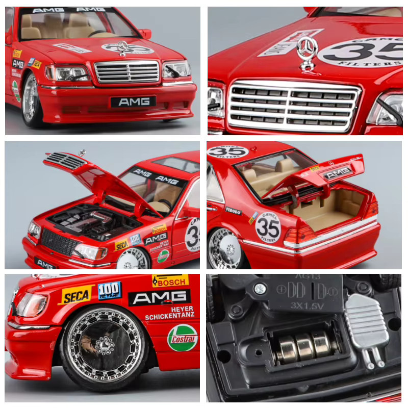 Maisto W140 320SEL, Modellauto, 1:24, Metall, mit Licht und Sound - Bild 5