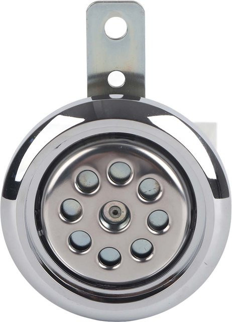 ESTINK Universelle Motorradhupe in Silber mit Waben-Chromabdeckung, wasserdicht, 105 dB, 12 V, Durchmesser: 85 mm - Bild 1