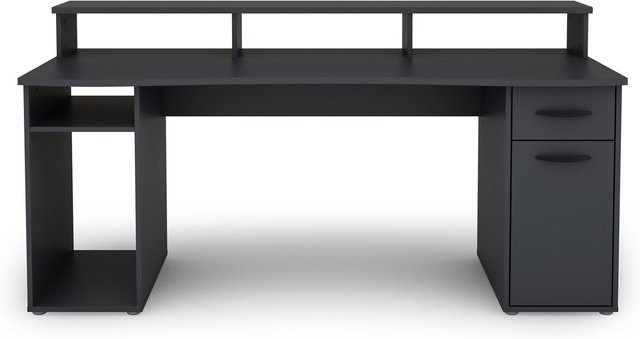 BYLIVING Schreibtisch Fantastic Modern in Anthrazit B/T/H: 180 x 65 x 76,7 cm - Bild 1
