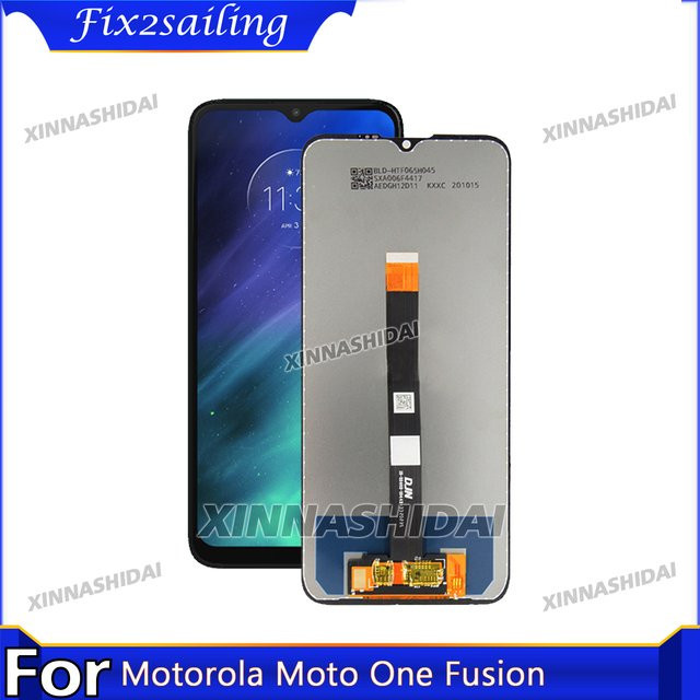 Motorola Moto One Fusion LCD-Display mit Touchscreen-Digitizer Ersatzset in Schwarz - Bild 1